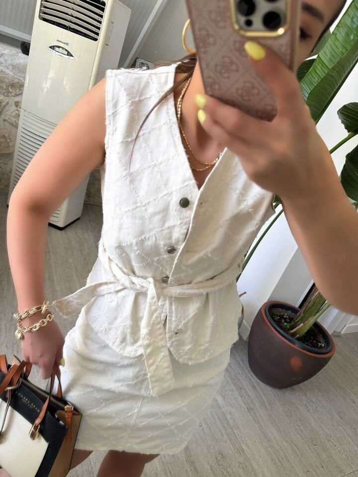 Yelekli Kot Takım