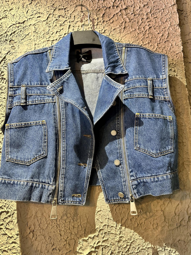 Tasarım Denim Yelek