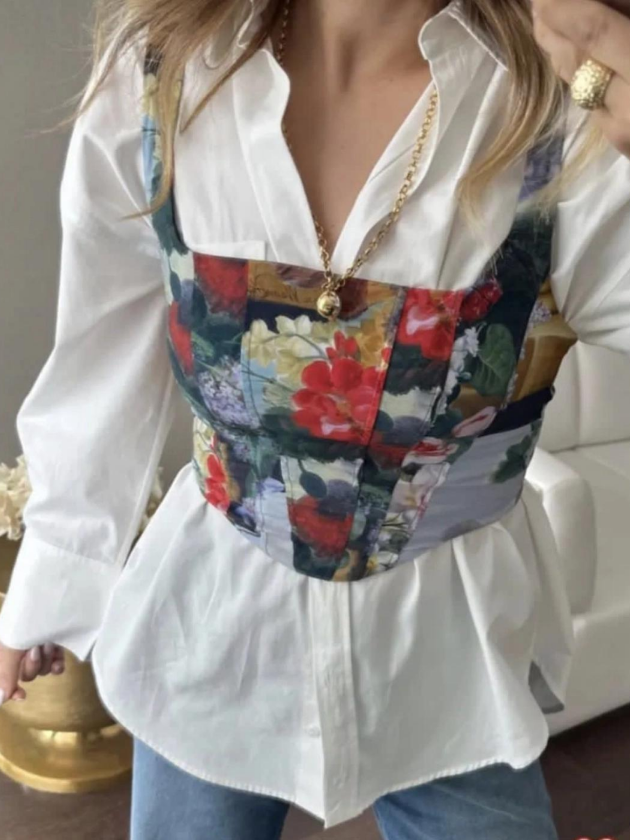 Baskılı Crop Top