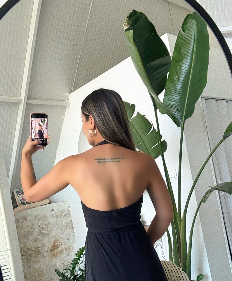 Modal Halter Yaka Elbise