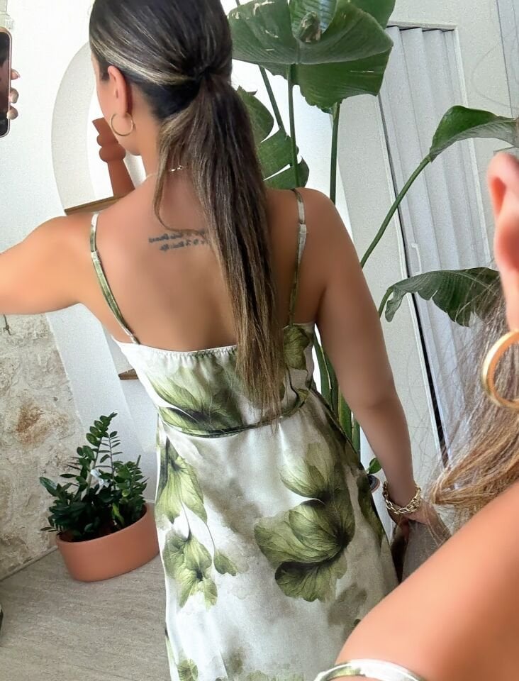 Kruvaze Floral Desen Elbise