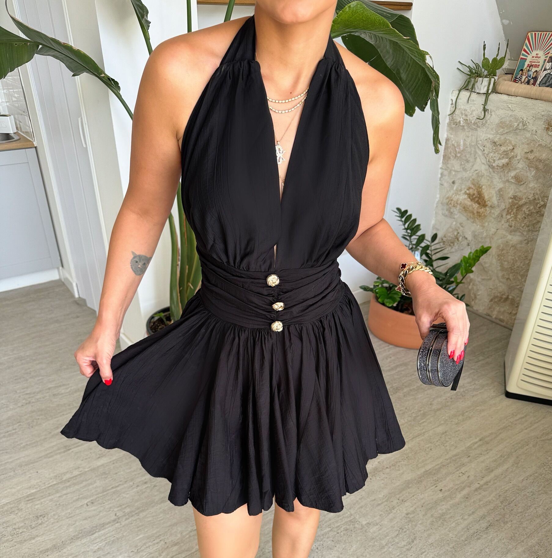 Helen Volanlı Elbise