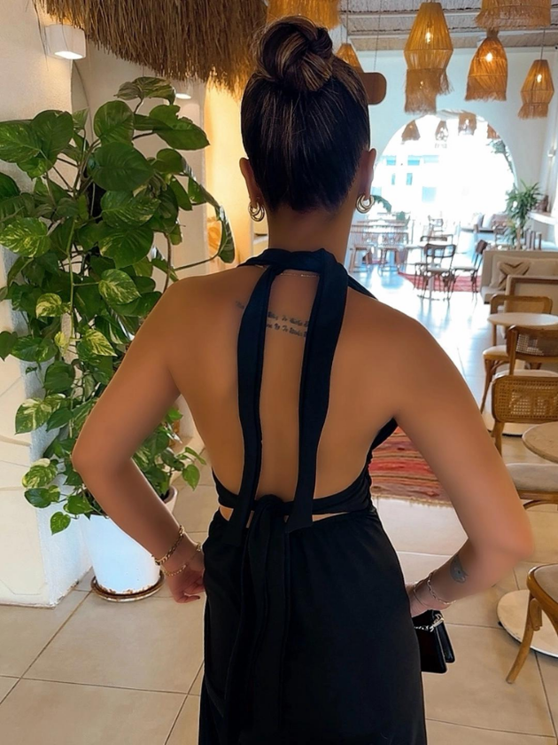 Boyundan Bağlamalı Elbise