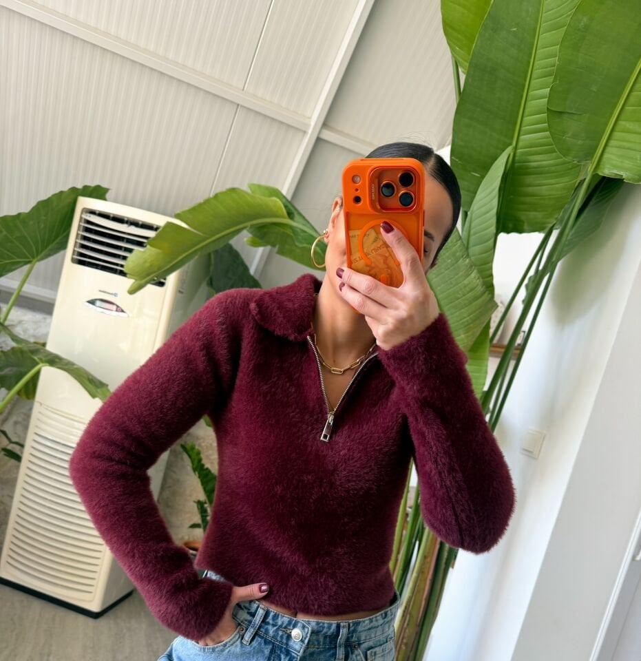 Fermuarlı Yumoş Kazak