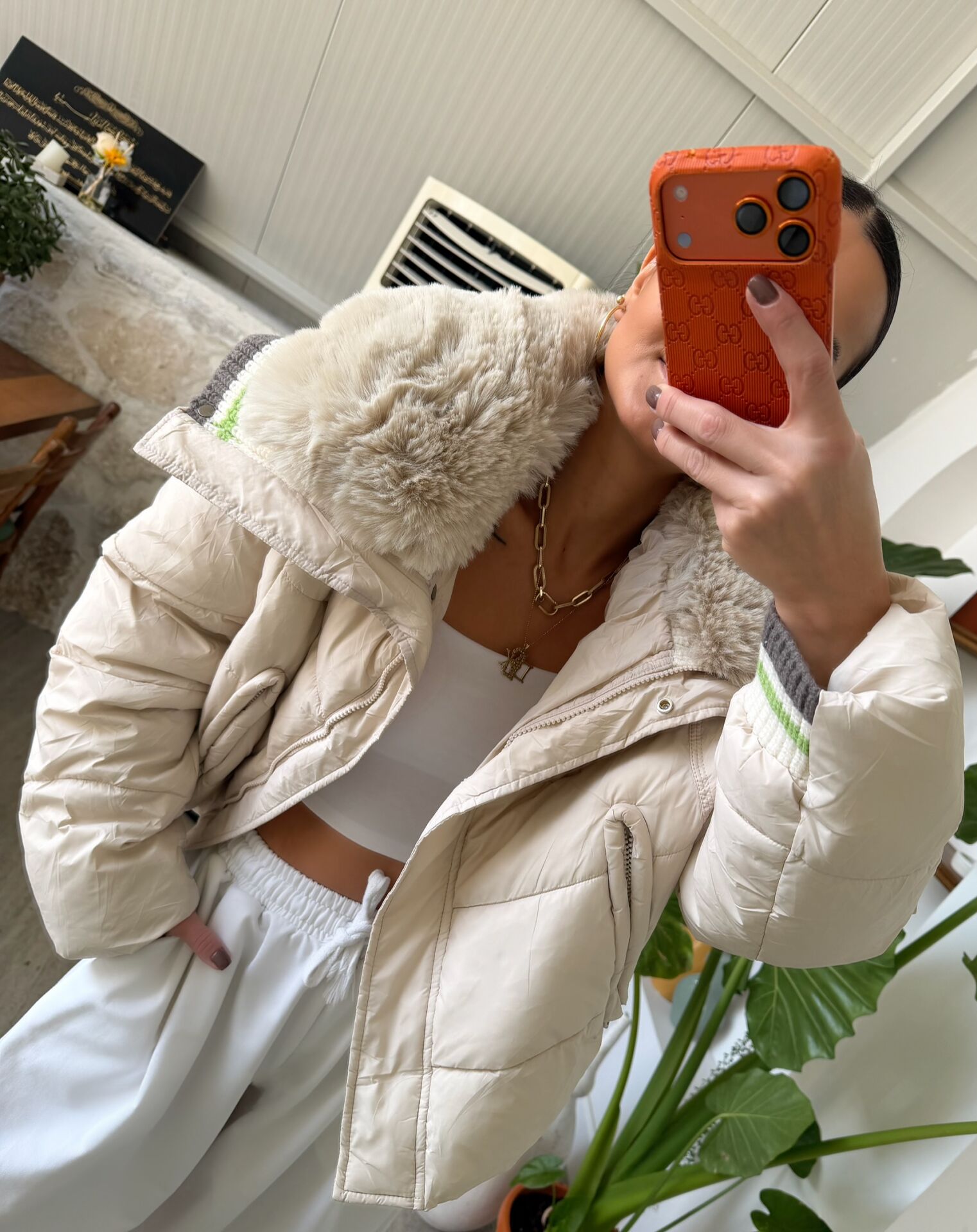 Özel Seri Kürklü Mont