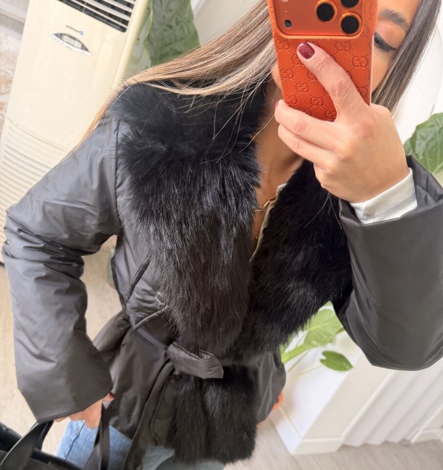Kürklü Puffer Mont