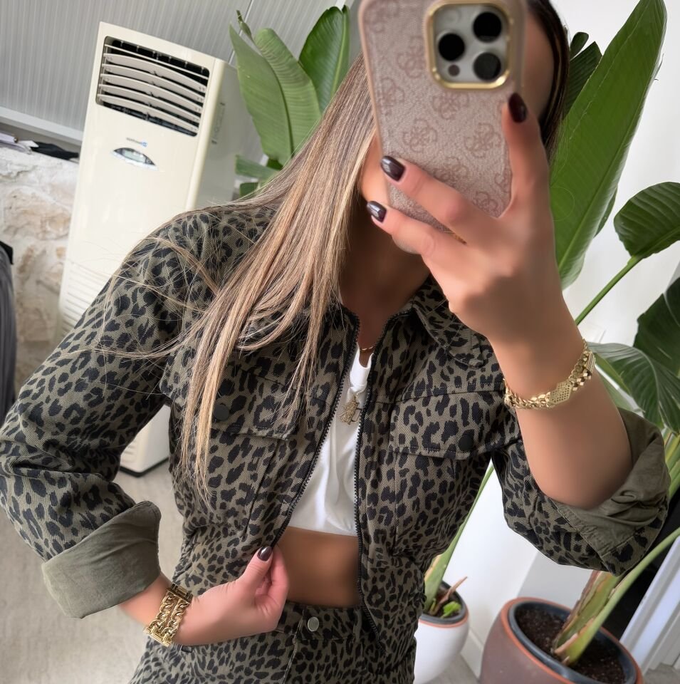 Leopar Denim Takım